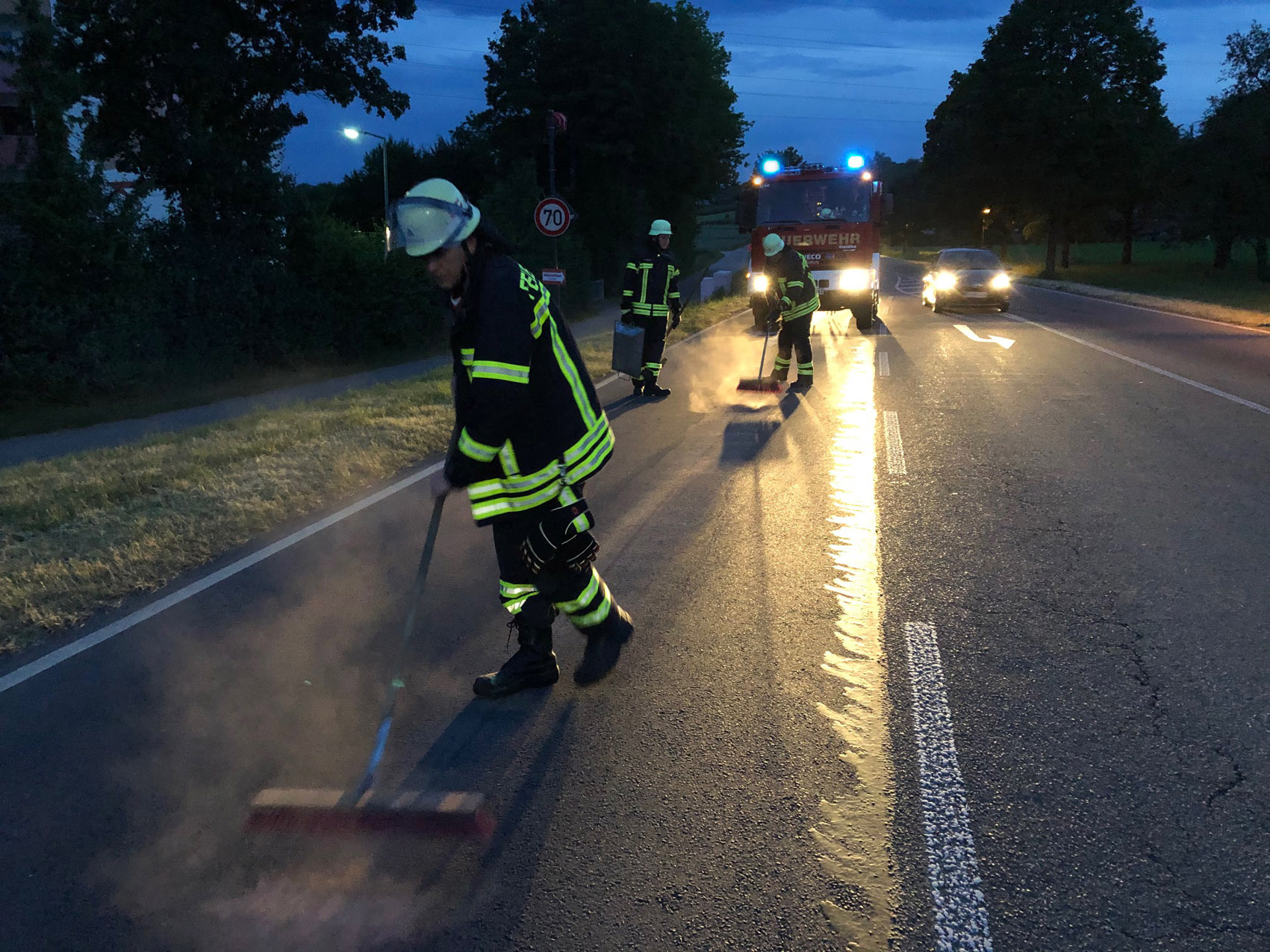 Mehr über den Artikel erfahren H ÖLSPUR 1 – Ölspur durch Markdorf