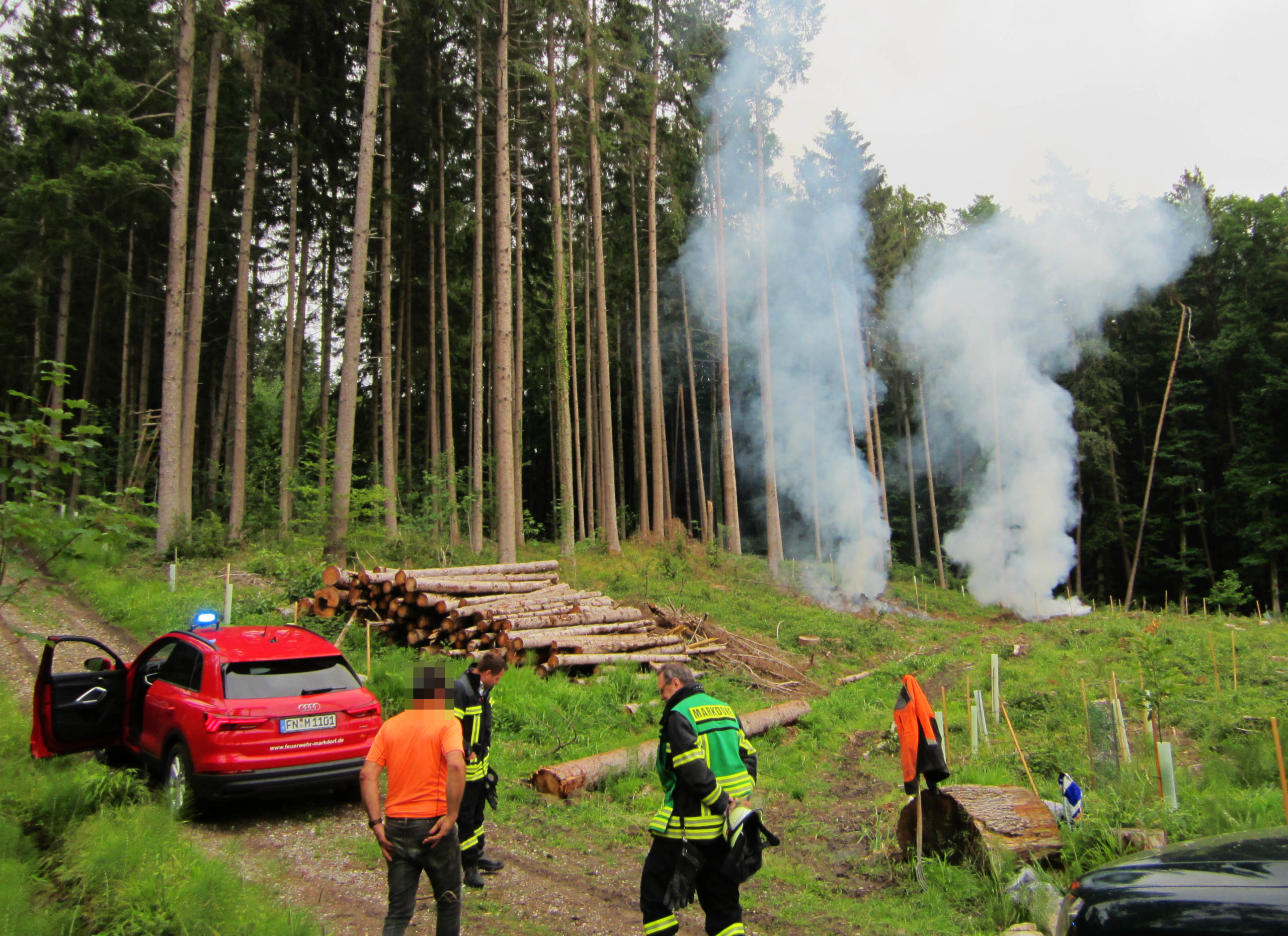 Mehr über den Artikel erfahren F 1 – Unklare Rauchentwicklung aus Wald