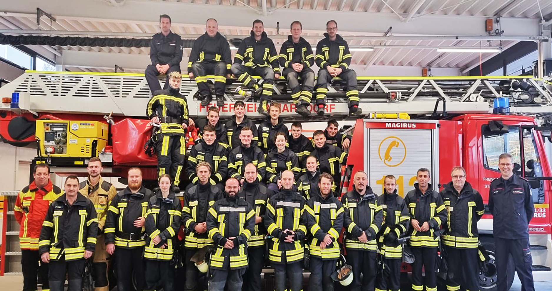 Feuerwehr-Grundausbildung 2023 am Standort Markdorf
