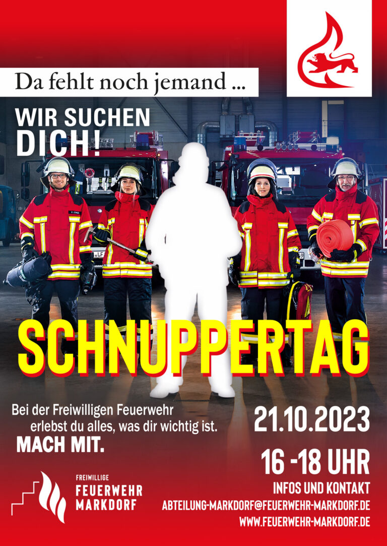 Read more about the article Schnuppertag bei der Feuerwehr am 21. Oktober 2023