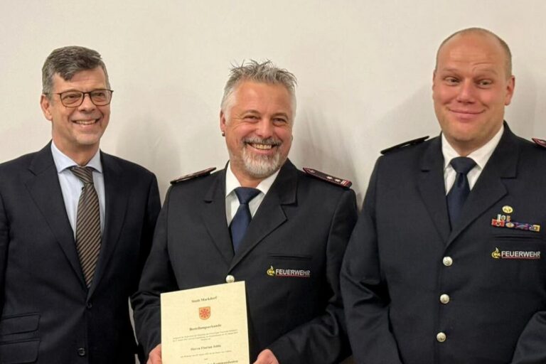 Mehr über den Artikel erfahren Neu im Führungstrio der Feuerwehr Markdorf