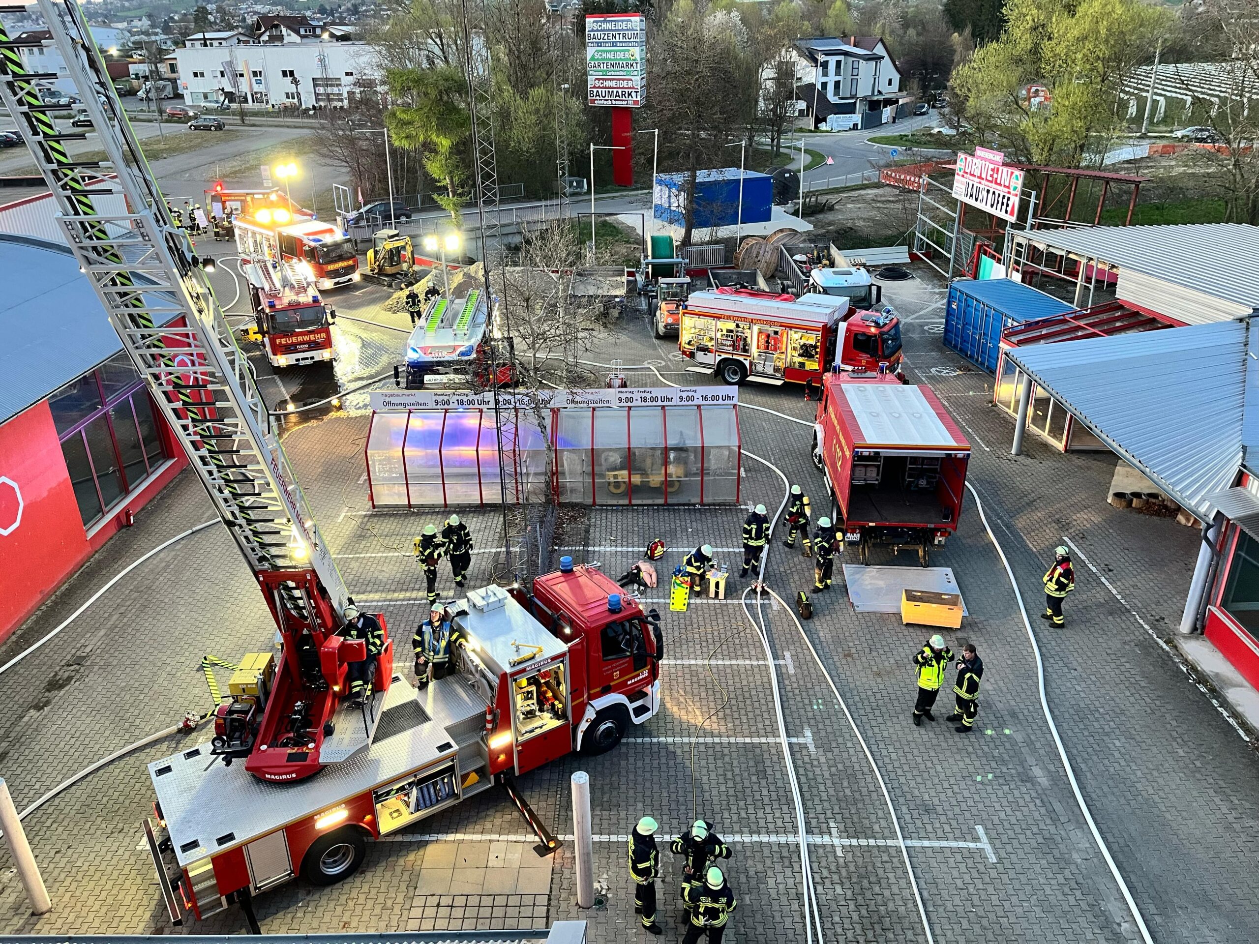 Mehr über den Artikel erfahren Großübung Abteilung Markdorf-Stadt