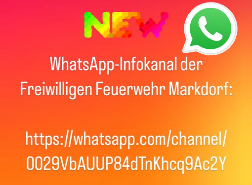 Mehr über den Artikel erfahren NEU: Info-Kanal der Feuerwehr Markdorf auf WhatsApp