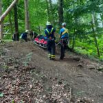 H2 – Rettung eines Radfahrers aus unwegsamen Gelände